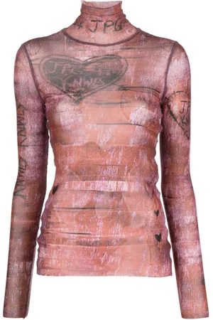 Jean Paul Gaultier Top con estampado gráfico de x KNWLS