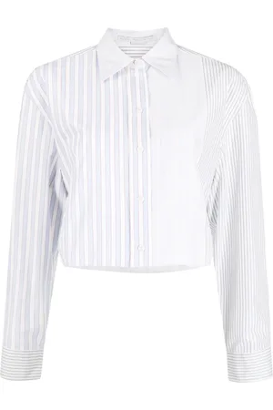 Stella McCartney Camisa corta con rayas estampadas