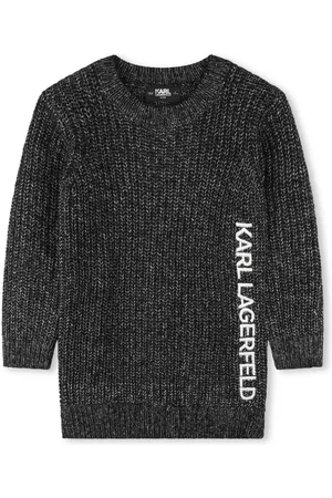 Karl Lagerfeld Vestido tejido con logo bordado