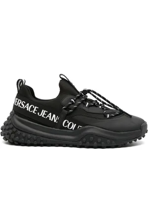 VERSACE Tenis con agujetas y logo estampado