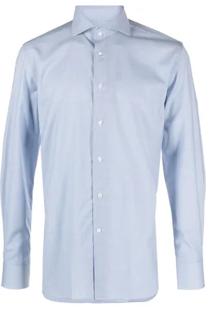 corneliani Camisa manga larga con cuadros estampados
