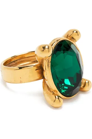 Saint Laurent Anillo con diseño ovalado