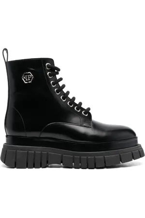 Philipp Plein Botas Mid Flax Hexagon con tacón de 55mm