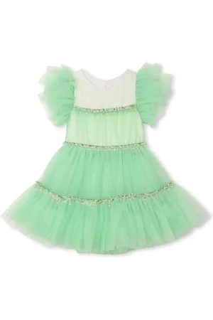 Billieblush Vestido con paneles de tul