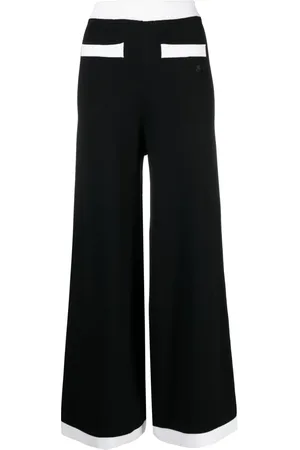 Karl Lagerfeld Pantalones anchos con ribetes en contraste