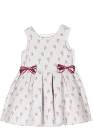 HUCKLEBONES LONDON Vestido con detalles de rosas estampadas
