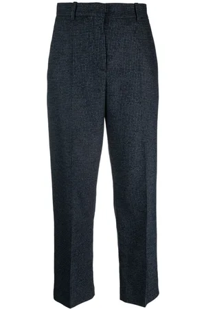 Kenzo Pantalones rectos con motivo pied de poule