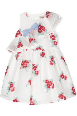 HUCKLEBONES LONDON Vestido con bordado floral y volantes