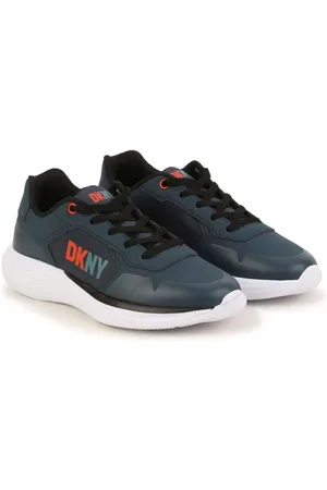 DKNY Tenis con agujetas y logo estampado