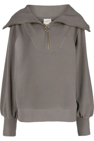 Varley Suéter de canalé con cuello oversize