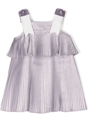 HUCKLEBONES LONDON Vestido con pliegues y detalle de moño