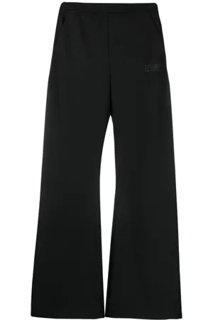 Maison Margiela Pantalones acampanados con tiro alto
