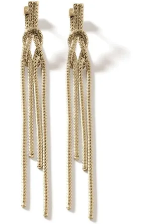 John Hardy Aretes Love Knot en oro amarillo de 18kt