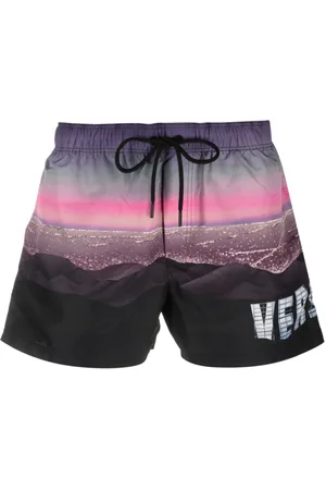 VERSACE Shorts de playa con estampado Hills