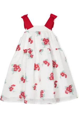 HUCKLEBONES LONDON Vestido a capas con bordado floral