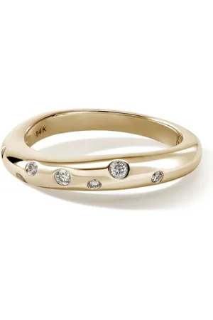 John Hardy Anillo Surf en oro amarillo de 18kt con diamantes