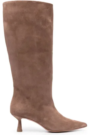 Giuliano Galiano Botas altas de gamuza con tacón de 60mm