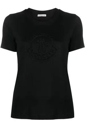 Moncler Playera con logo y detalles de cristal