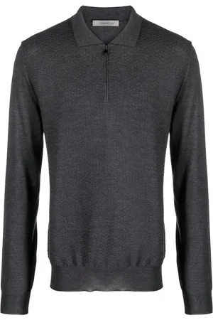 corneliani Playera tipo polo de tejido fino