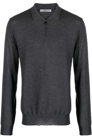 corneliani Playera tipo polo de tejido fino