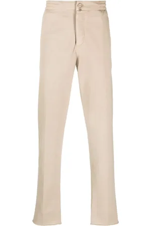 Kiton Pantalones chinos con parche del logo