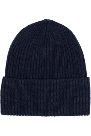 LISKA Gorro de cachemira tejido de canalé