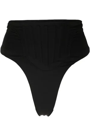 MUGLER Bikini bottom Corset con tiro alto