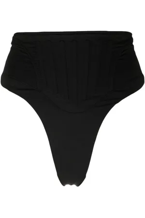 MUGLER Bikini bottom Corset con tiro alto