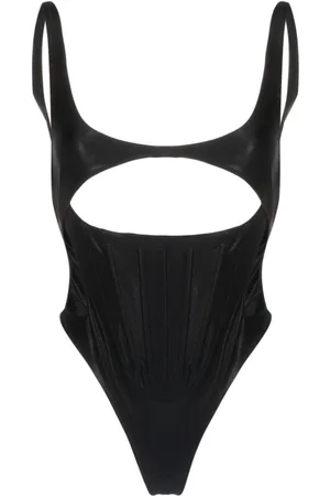 MUGLER Traje de baño con aberturas