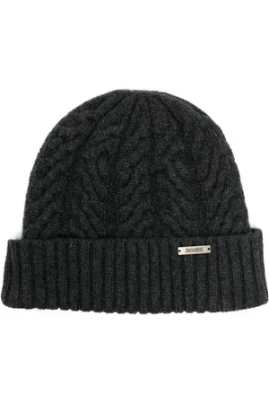 MOORER Gorro de cachemira con placa del logo