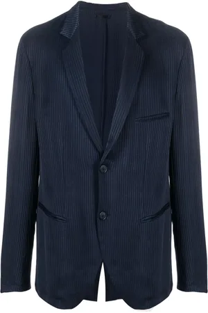 Giorgio Armani Blazer con rayas estampadas y botones