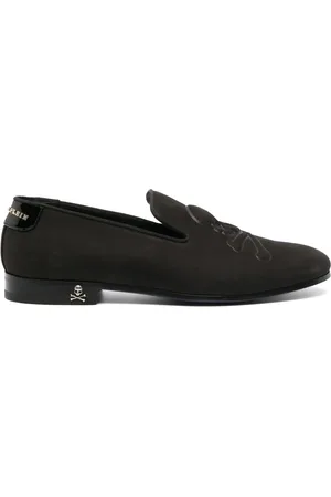Philipp Plein Mocasines de gamuza con motivo Skull