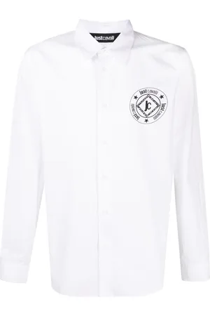 Roberto Cavalli Camisa con parche del logo