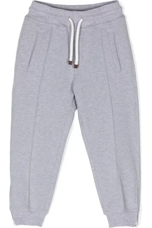 Brunello Cucinelli Pantalones deportivo con efecto melange