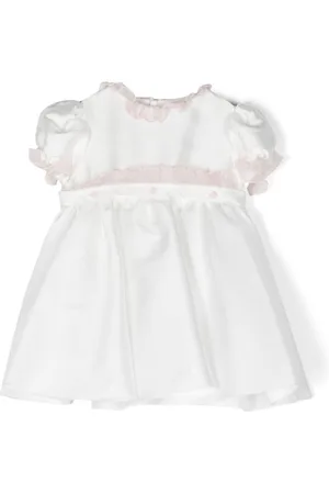 LA STUPENDERIA Vestido bordado con volantes