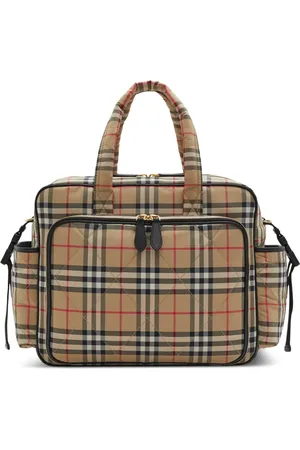 Burberry Pañalera capitonada con motivo Vintage Check