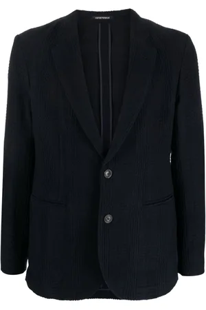 Emporio Armani Blazer con botones y motivo de cuadros