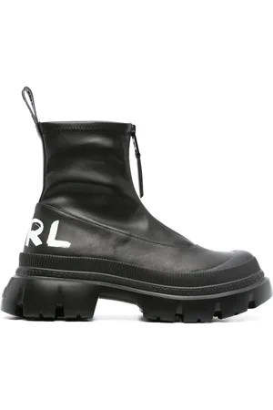 Karl Lagerfeld Botines con logo estampado