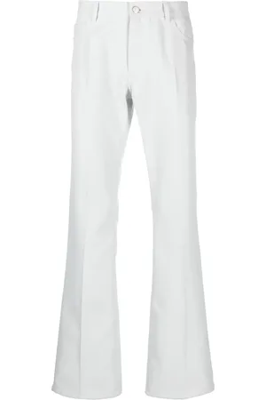 Courrèges Pantalones rectos con parche del logo