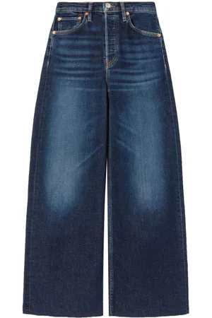 RE/DONE Jeans anchos con tiro alto