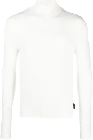 Courrèges Playera manga larga con cuello de tortuga