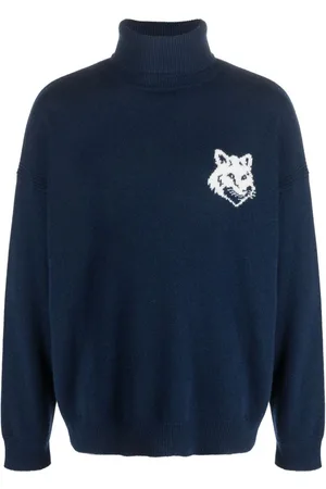 Maison Kitsuné Suéter tejido en intarsia con motivo Fox