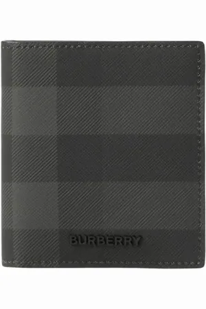 Burberry Cartera plegable con letras del logo