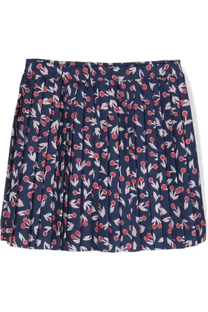 BONPOINT Falda plisada con estampado gráfico
