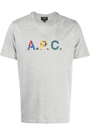 A.P.C. Playera manga corta con logo estampado