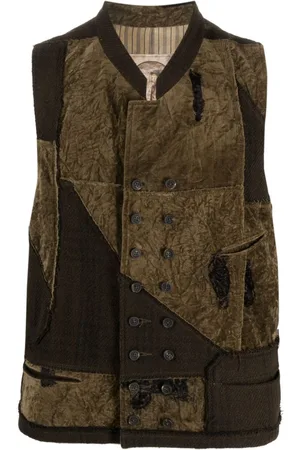 ZIGGY CHEN Chaleco con diseño patchwork