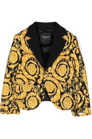 VERSACE Blazer con botones y estampado Barocco