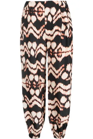 ULLA JOHNSON Pantalones rectos con estampado abstracto