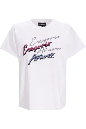 Emporio Armani Playera con logo estampado