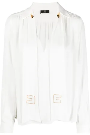Elisabetta Franchi Blusa con mascada y logo